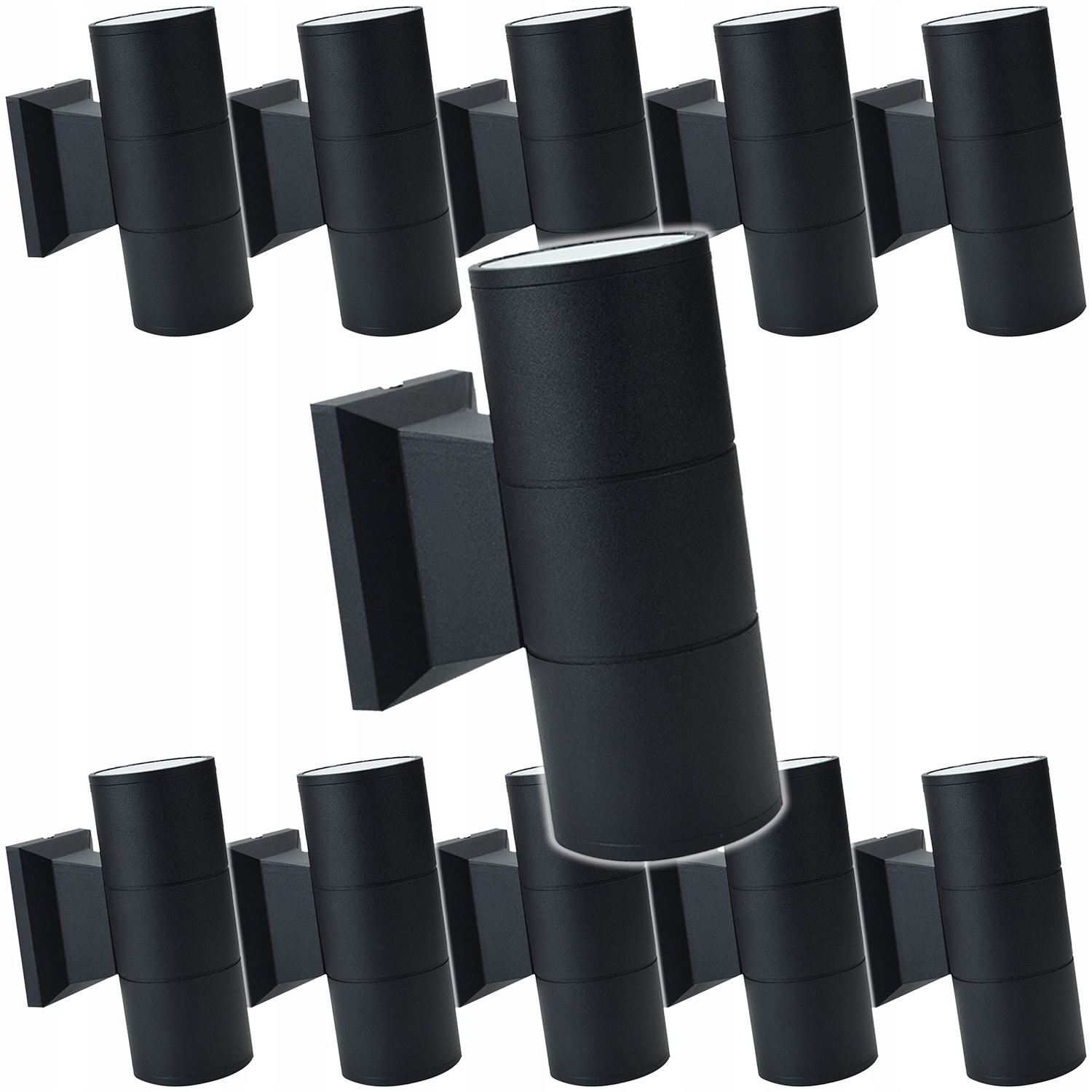 11x Vodotěsná venkovní lampa na zeď Nástěnné svítidlo na terasu Fasádu domu