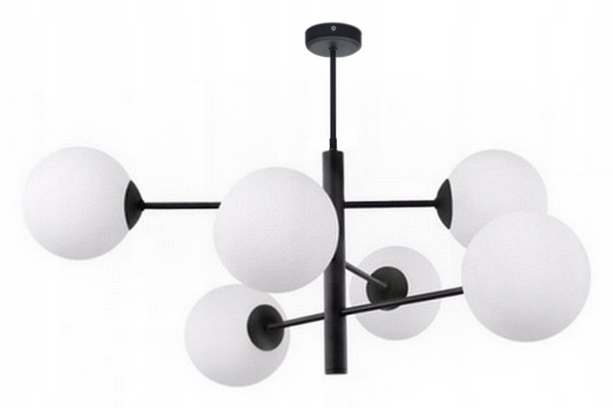 Velká Lampa Do Obývacího Pokoje Na Strop Zlatá Bílé Koule Závěsná Led E14