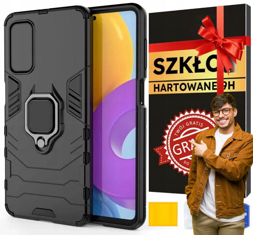 Etui plecki do Oppo Reno 8 +SZKŁO | IRON RING