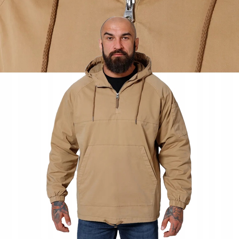 Pánská klokanka s kapucí Pitbull Bassmore přechodová bavlněná