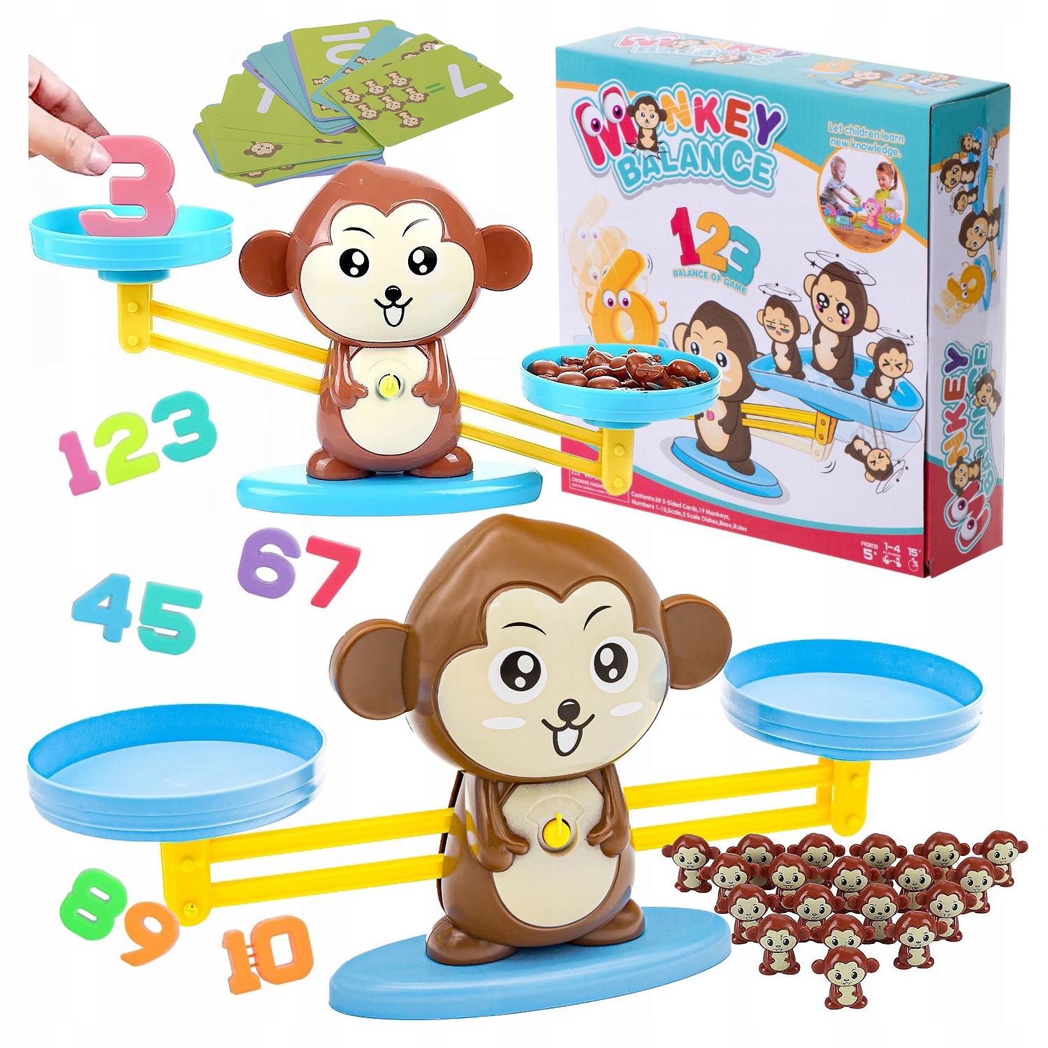 

Gra Edukacyjna Waga Szalkowa Małpka Nauka Liczenia