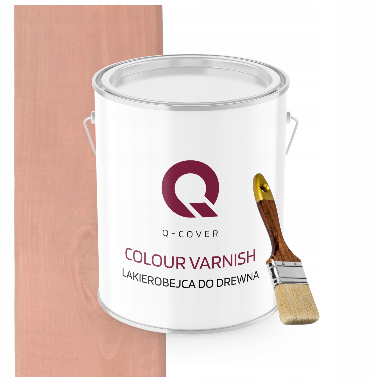 Lakovník Na Dřevěné Prvky Výkonný Lososový Satén 2,5L Dárek