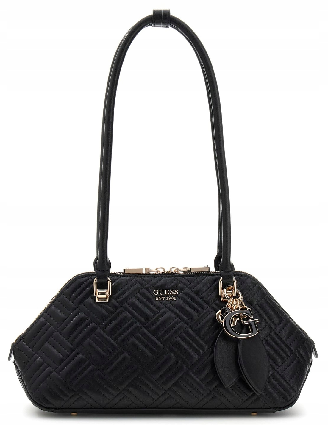 Kabelka Přes Rameno Černá Prošívaná Ženská Elegantní Módní Guess