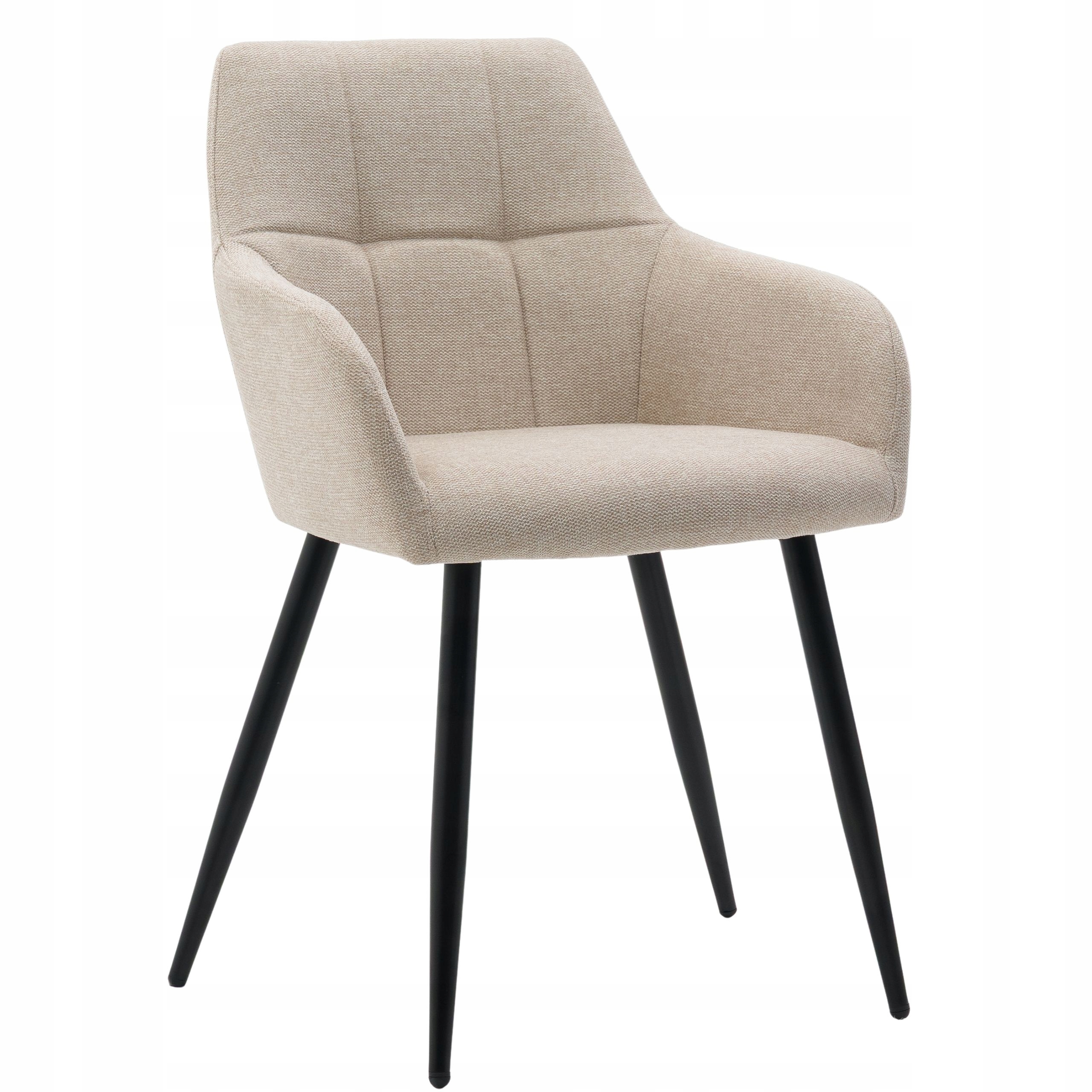 Béžová židle Nordi černé nohy do jídelny obývacího pokoje loftová moderní tkanina