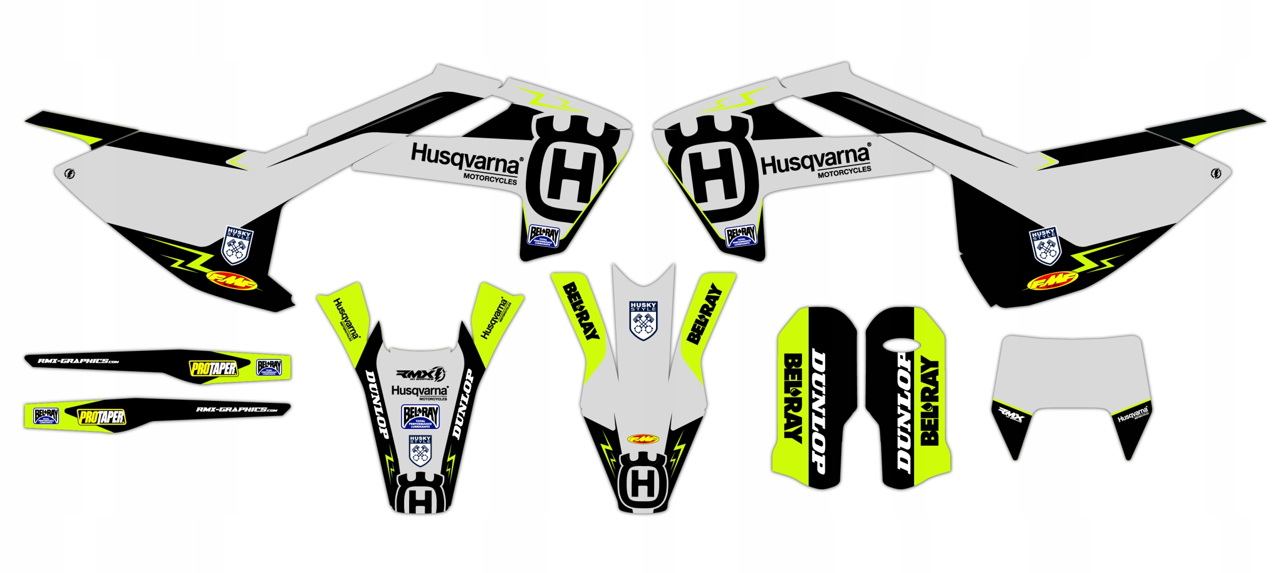 Dýha nálepky na motor Husqvarna Te Fe Tx 17-19
