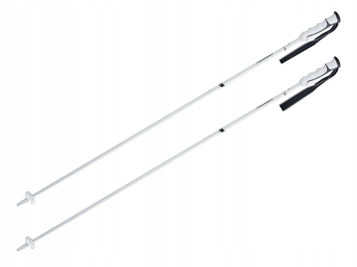 Kijki zjazdowe Komperdell Booster Speed Alloy White/Silver 120 cm