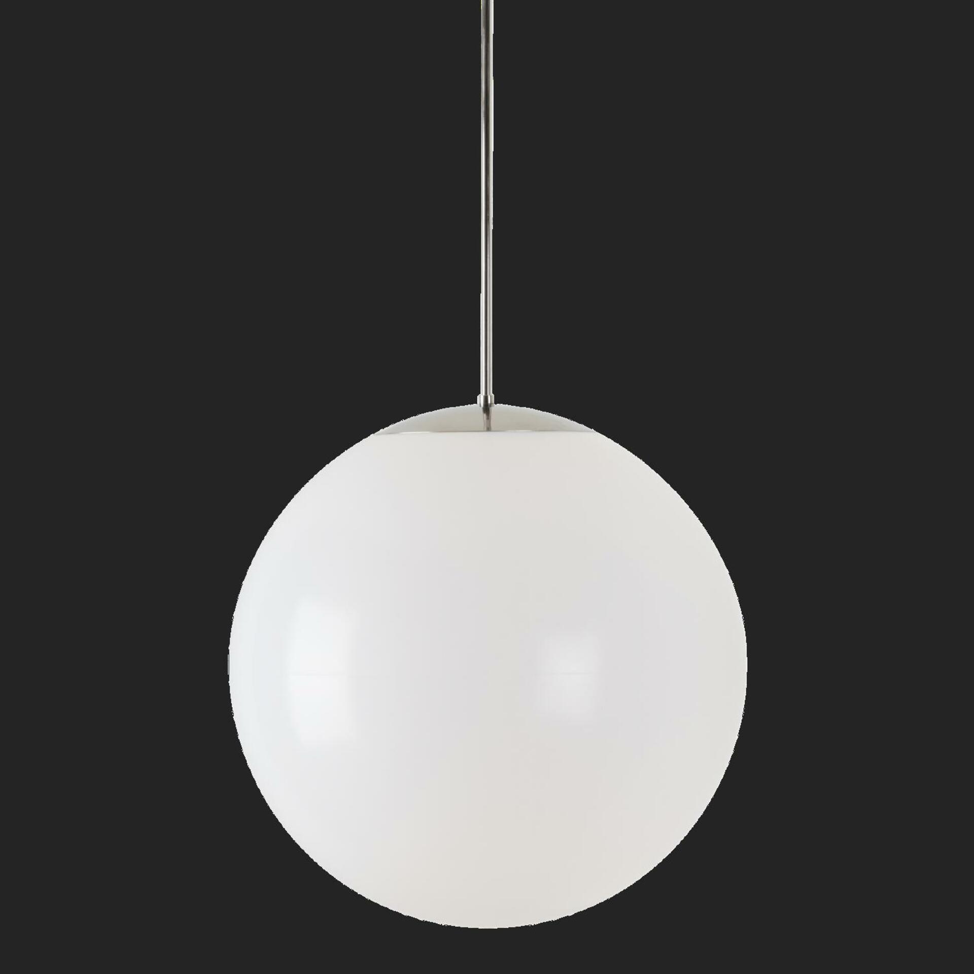 Osmont 62480 Isis P4 Hp závesné plastové svietidlo nerez leštená biela IP40