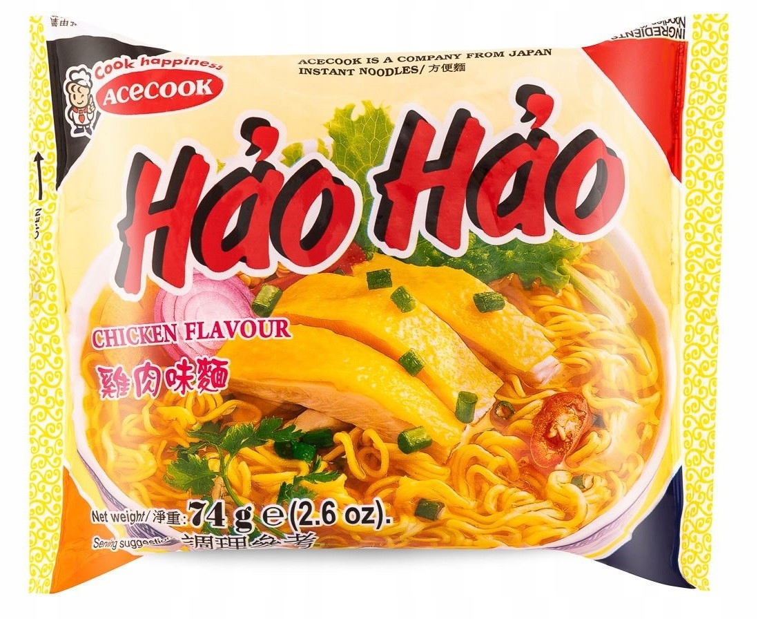 Levně Instantní polévka Acecook Hao Hao s kuřecí příchutí 74 g