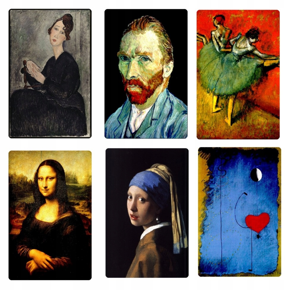 

6 sztuk Magnesy na lodówkę Van Gogh Da Vinci