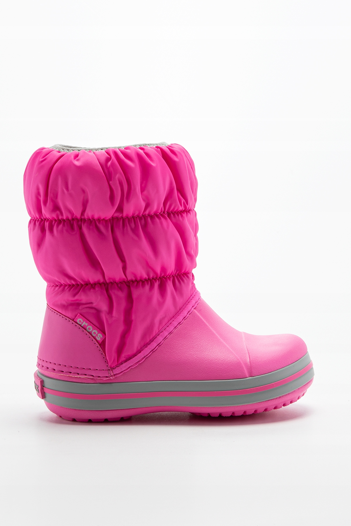 Śniegowce Buty Zimowe Dziecięce Crocs Winter Puff Boot Kids Pink 23-24