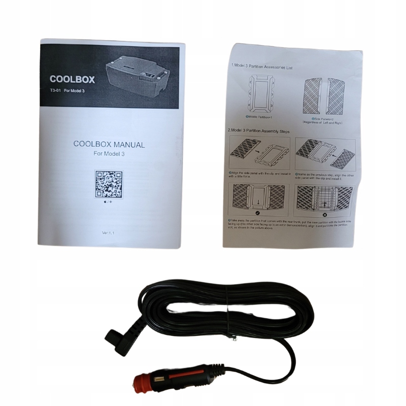 TESLA MODEL 3 LODÓWKA SAMOCHODOWA Z KOMPRESOREM TURYSTYCZNA DO BAGAŻNIKA Zasilanie gniazdo zapalniczki samochodowej