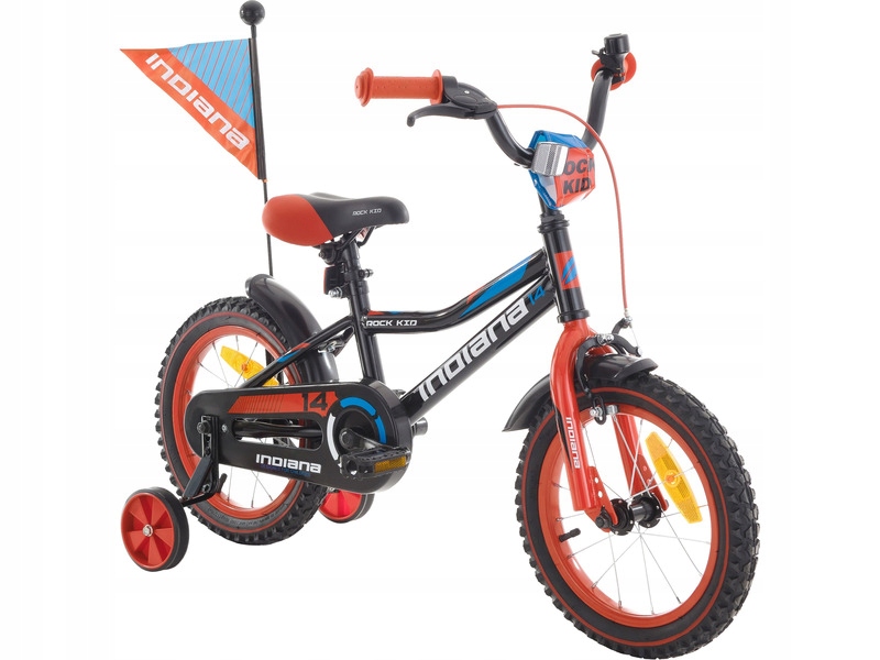 Rower dziecięcy Indiana Rock Kid 14 cali dla chłopca Czarny