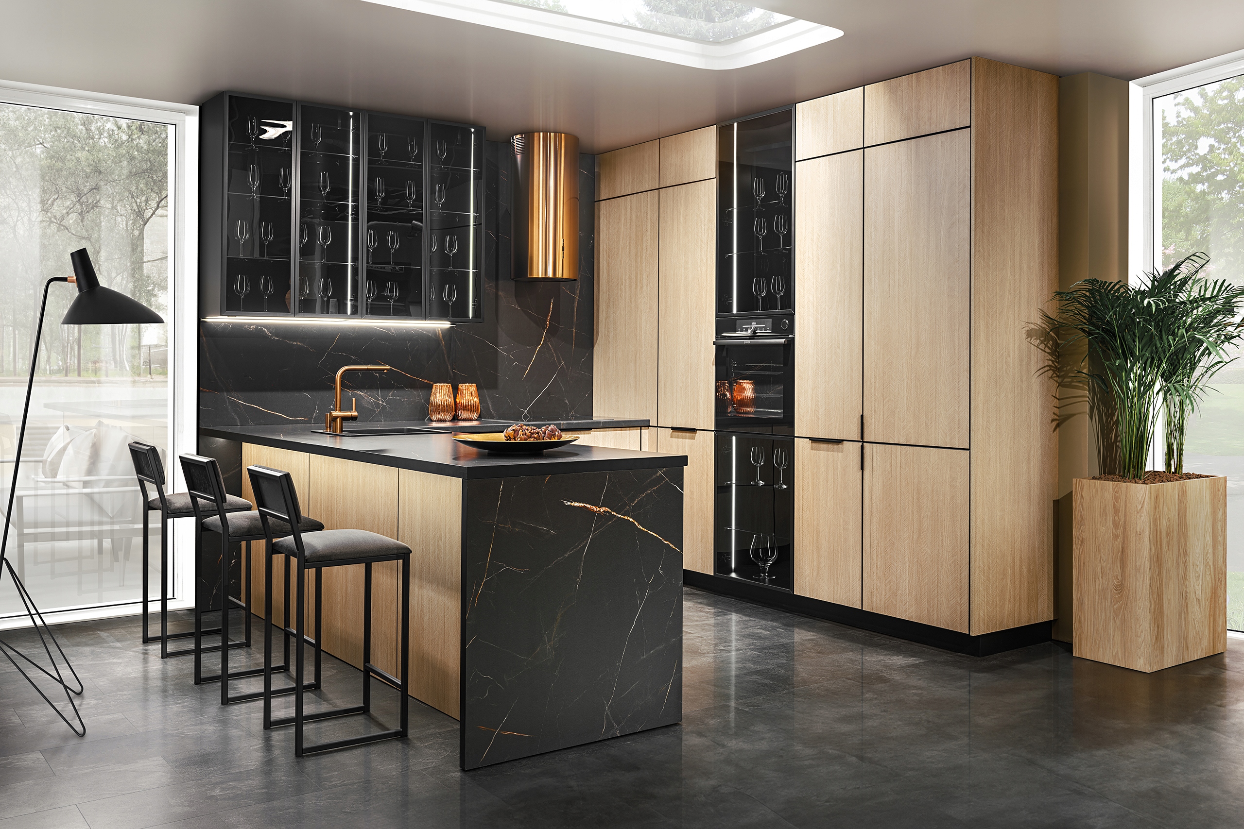 Projekt Meble Kuchenne KAM MONO Na Wymiar Loft