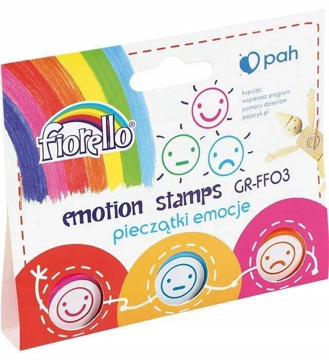 

Stempelki Pieczątki dla dzieci buźki Fiorello 3szt
