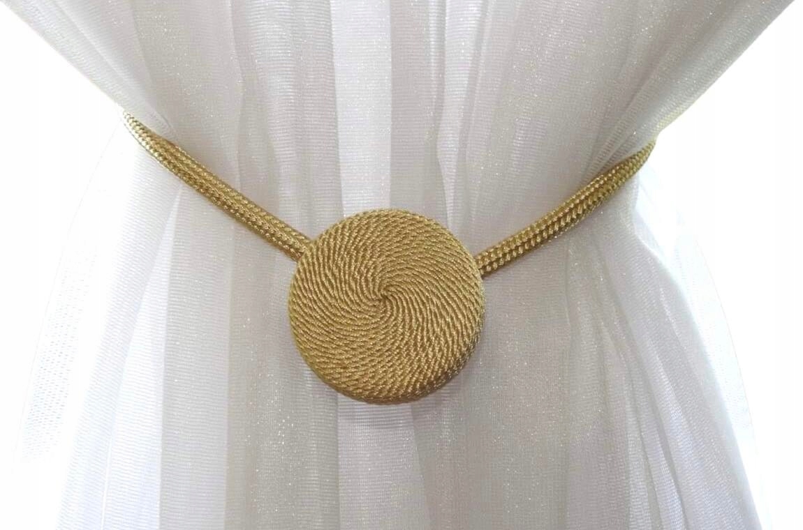 KLAMRA UPIĘCIE FIRAN ZASŁON MAGNETYCZNA SPINKA DEKORACYJNA ZŁOTA OZDOBNA Kod producenta 12d