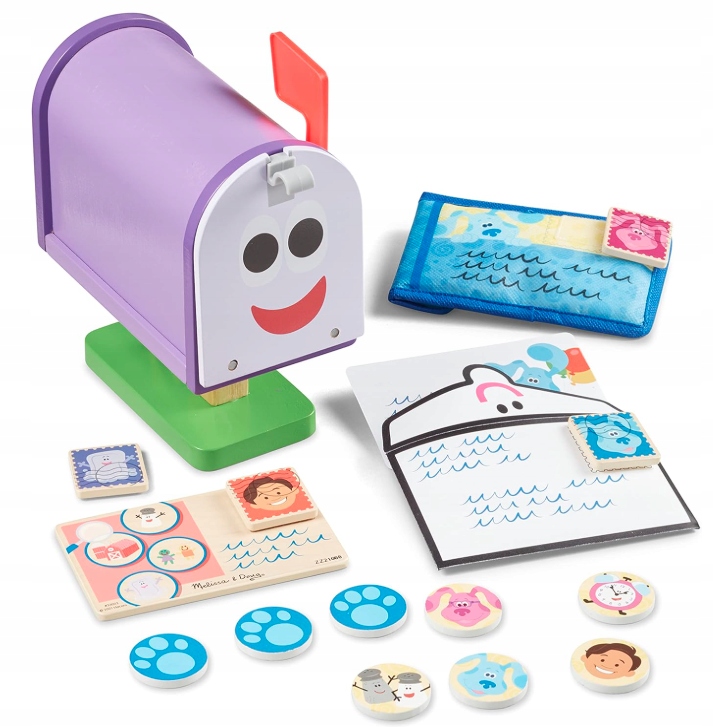 Melissa & Doug Blue’s Clues Skrzynka Pocztowa 27 El Zabawa w listonosza 3+