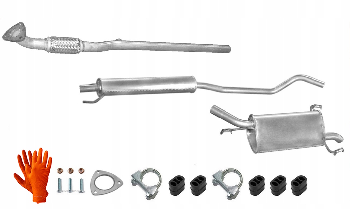 Opel Corsa C 1.0i 12V 43/44 kW (2000-2006) Výfukový Systém