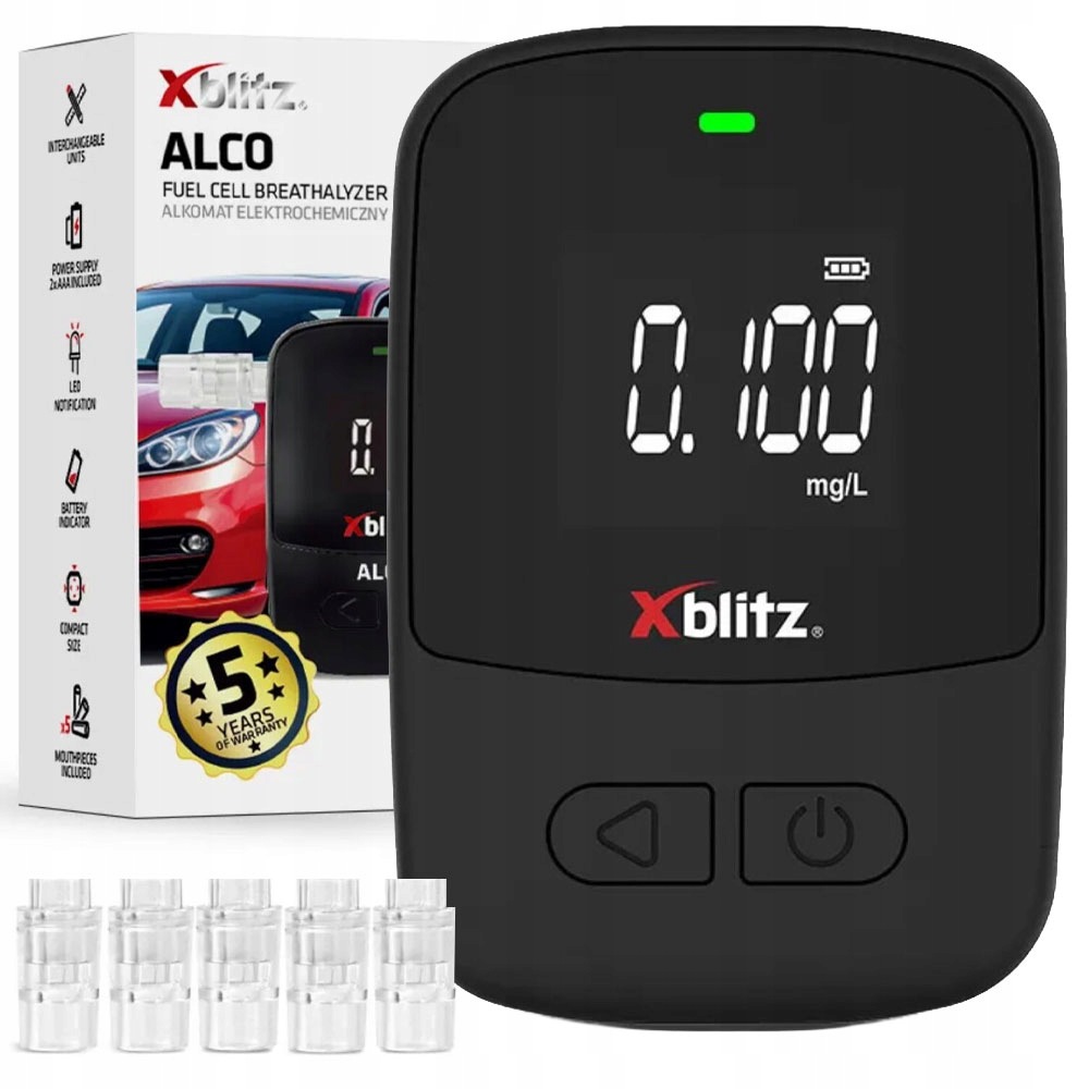 Alkomat Elektrochemiczny Xblitz Alco 5 Ustników