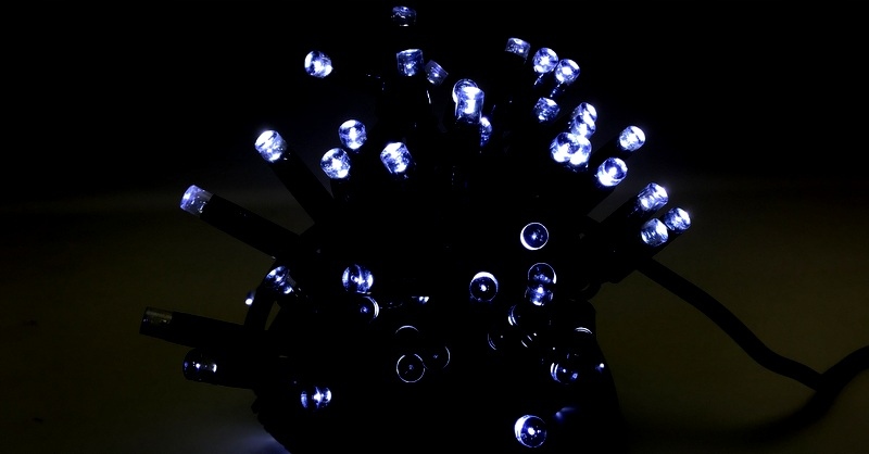 Vánoční Osvětlení Na Stromeček 100 Led Bílé Studené Venkovní