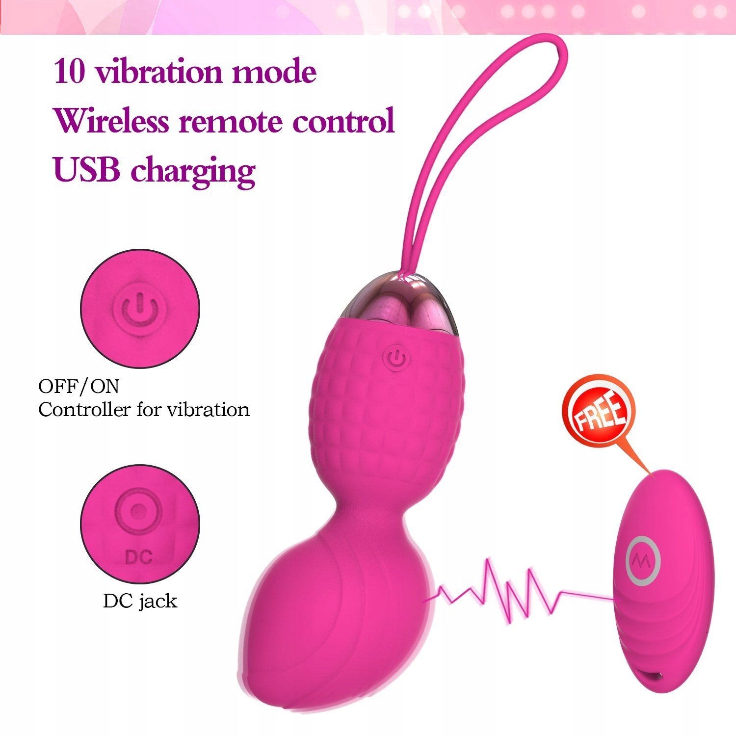 KEGEL Kule 2w1 Masażer i Obciążenie Dla Początkujących Kontrola Pęcherza — miniatura 3