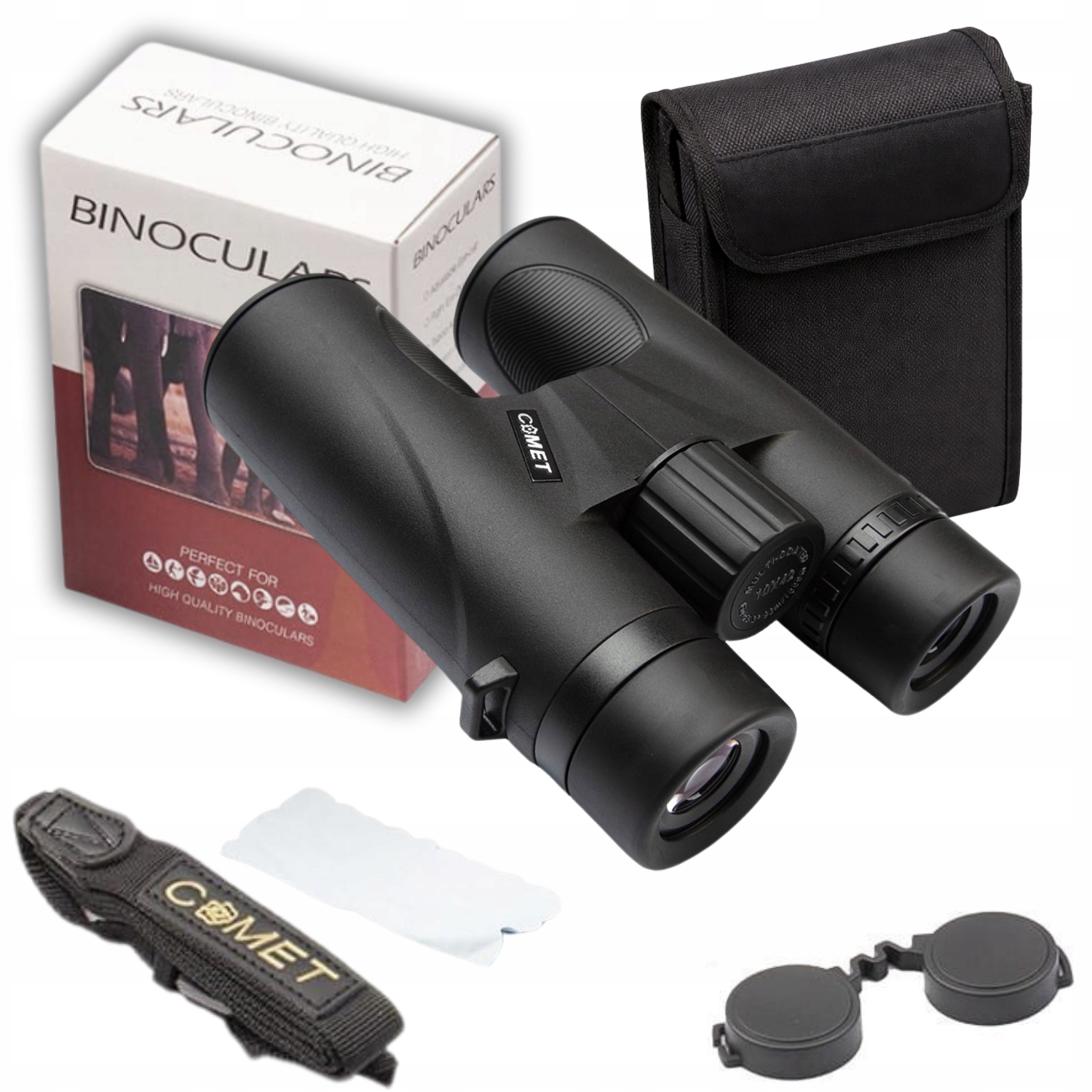 Lornetka Comet Pro 10x42 kompaktowa turystyczna do obserwacji LR105