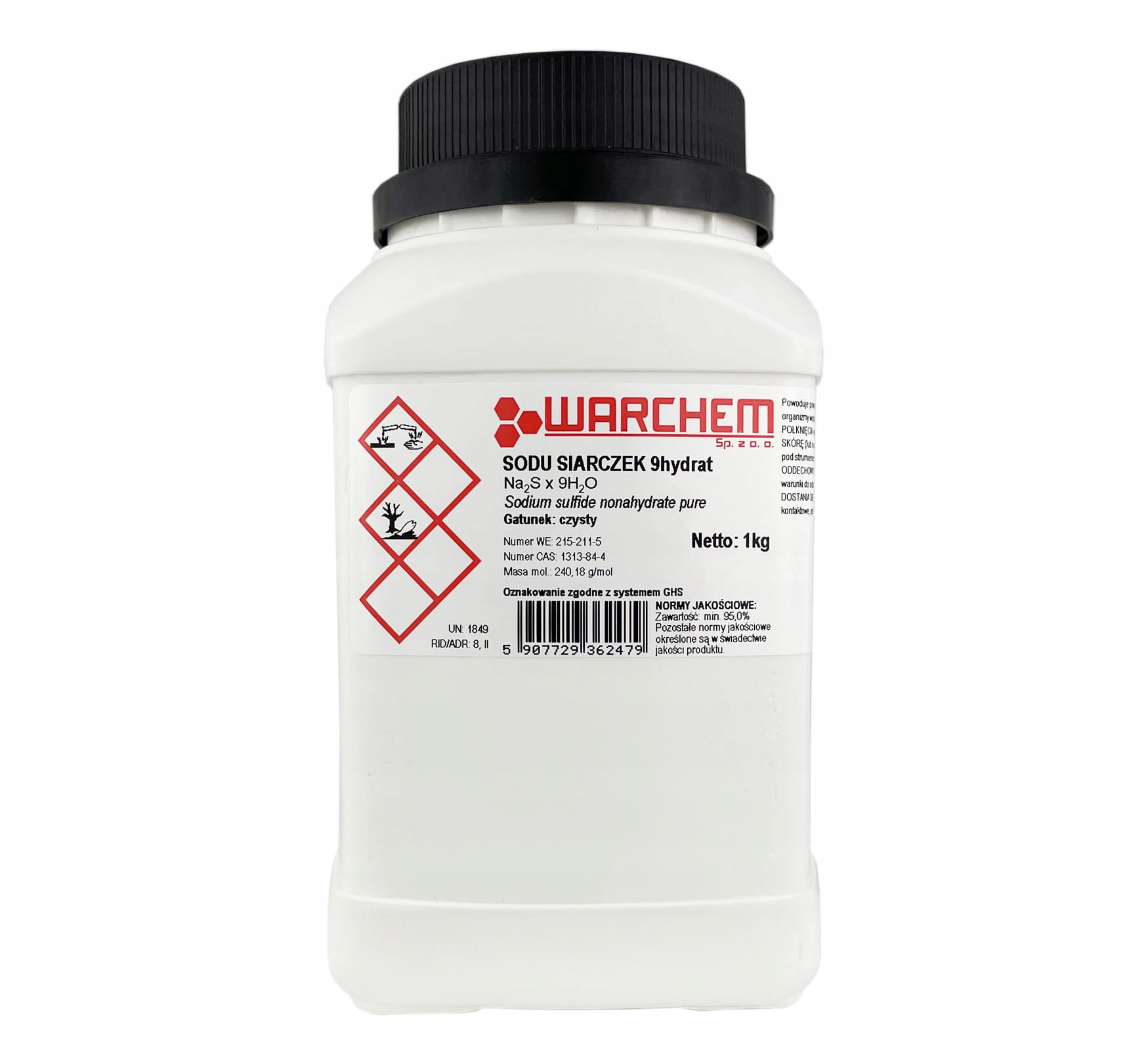 

Siarczek Sodu 9hydrat czysty 1kg