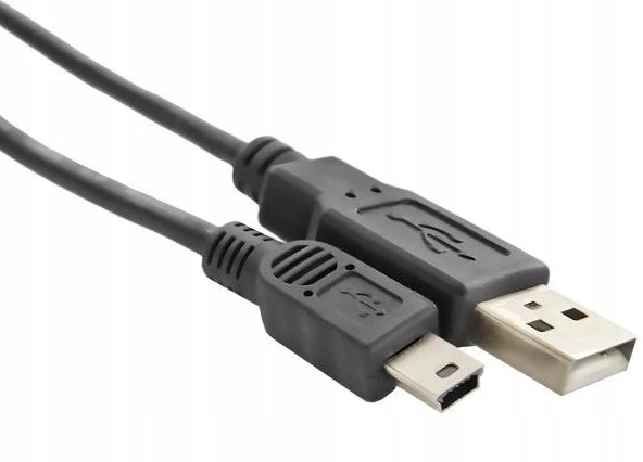 Kabel PremiumCord USB-A - miniUSB czarny 0,2 m