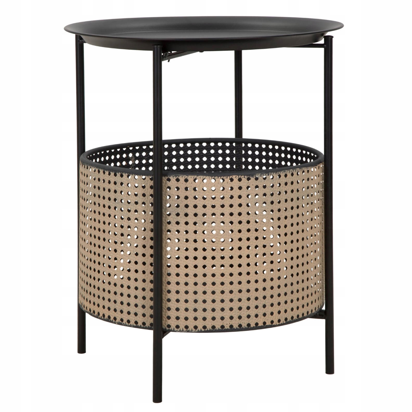 Kulatý stůl s úložným košem, Ø 40 cm