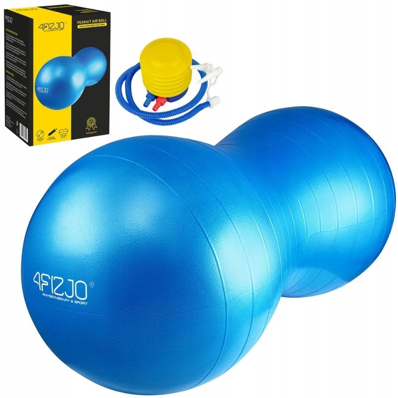 Piłka Rehabilitacyjna gimnastyczna 4FIZJO Abs Peanut Air Ball orzeszek Blue