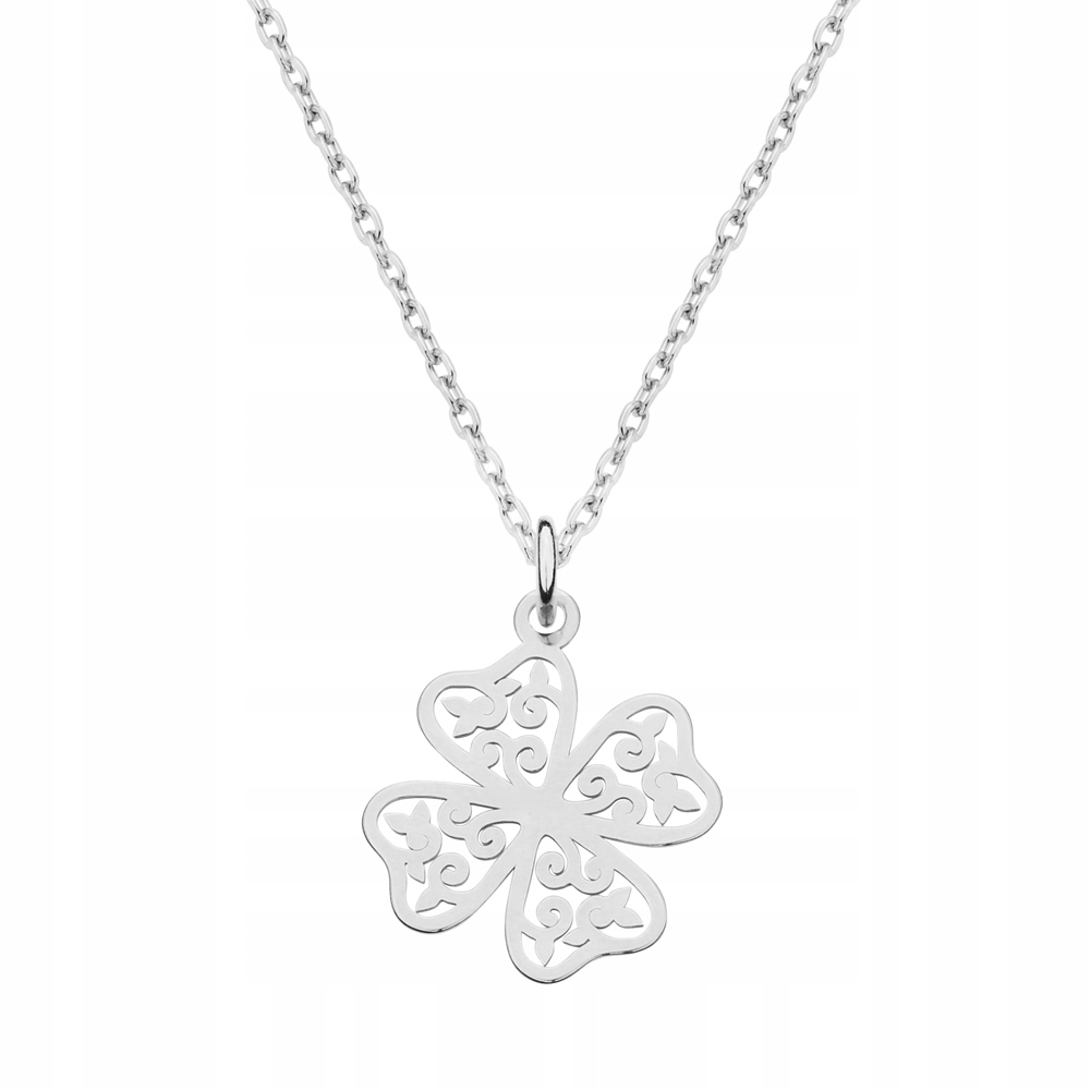 

Naszyjnik łańcuszek koniczyna czterolistna 925