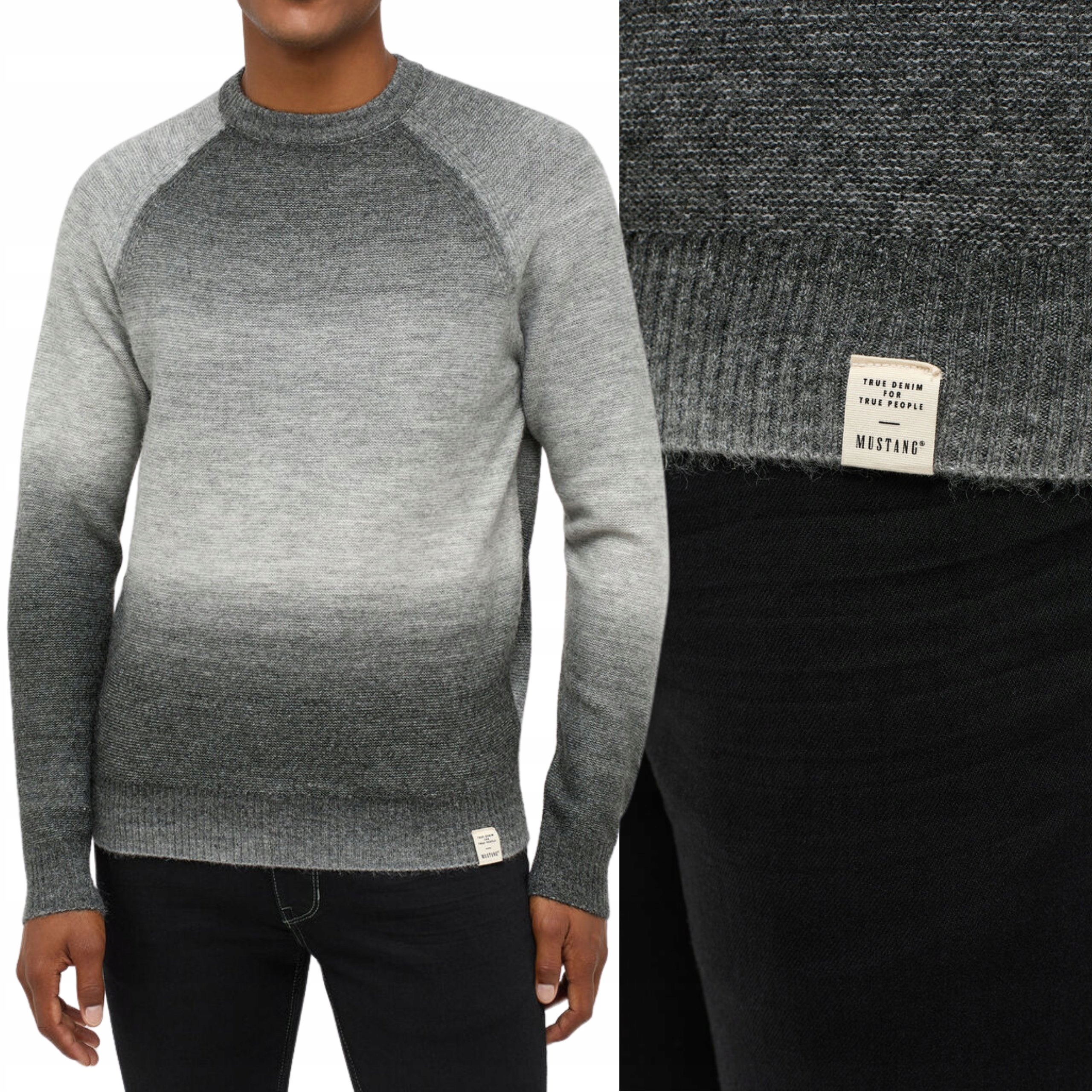 Mustang svetr Gray Eil C Degradee_ L
