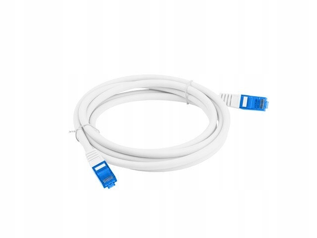 Lanberg Patchcord S/ftp KAT.6A 3M Biały Lszh Cca (fluke Passed) PCF6A-10CC-