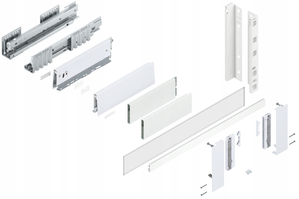 Blum Šuplík Merivobox 300 Vysoká E vnitřní bílá 40 kg