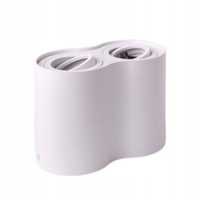 Stropní svítidlo dvojité nastavitelné bílé moderní 2 body Ecolight