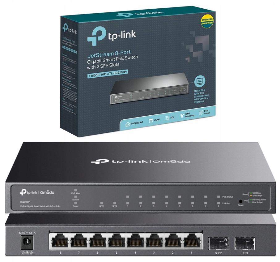 Switch Tp-link Smart JetSteam TL-SG2210P SG2210P Gigabitový Omada