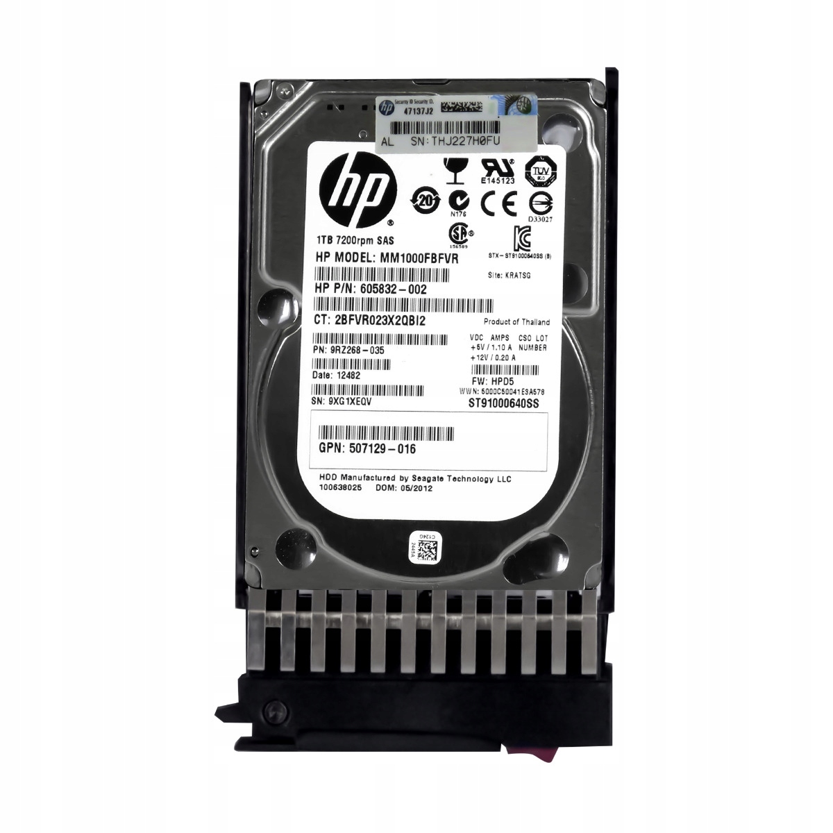 Hp 605832-002 1TB SAS-2 7.2K 64MB 2.5' MM1000FBFVR