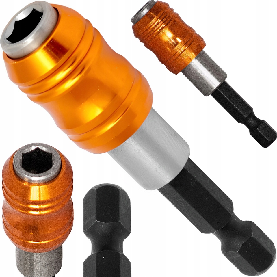 UCHWYT DO BITÓW GROTÓW AUTOMATYCZNY MAGNETYCZNY 1/4" HEX 60 MM PRZEDŁUŻKA