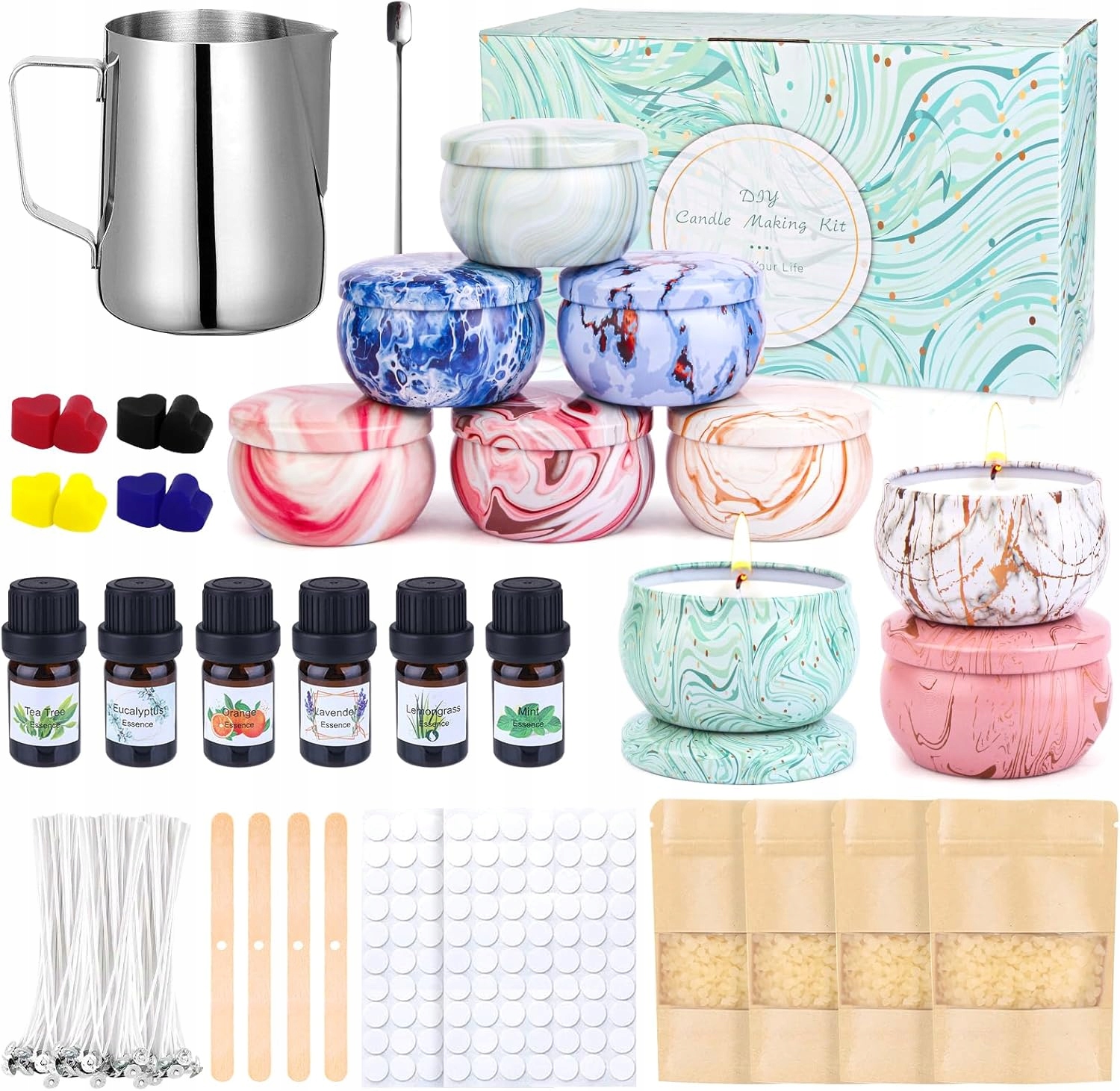 XXL Sada Pro Vlastní Výrobu Sójových Svíček