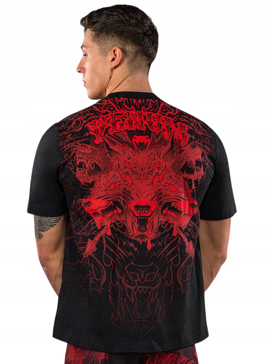Venum tričko Tričko Wolf Atak Black/Red XL