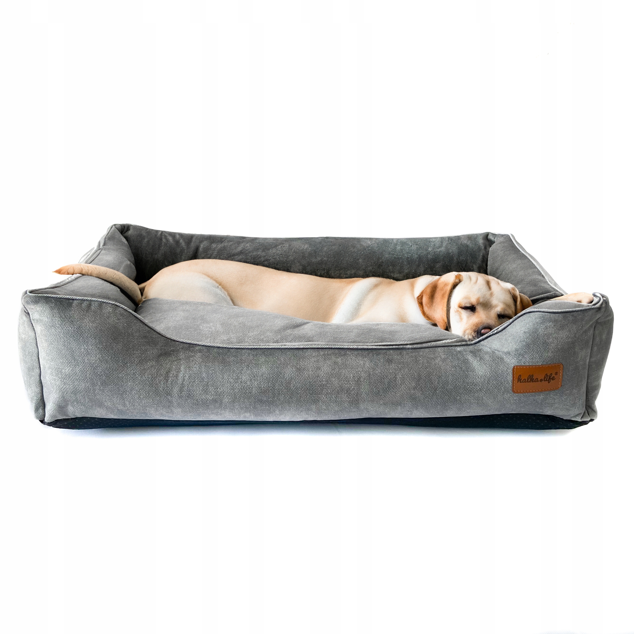Levně Pelíšek pro psa, velký pelíšek pro psa, odolná šedá, 105 x 75 cm