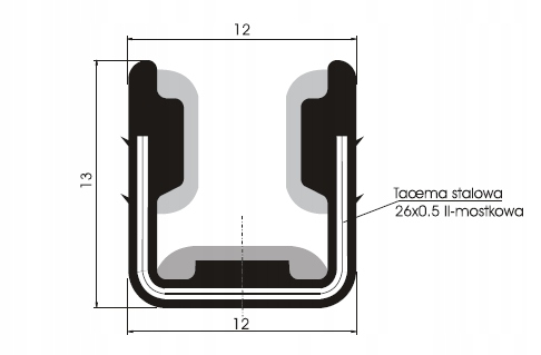 Okrajové těsnění T72 Polska 50 Metrů