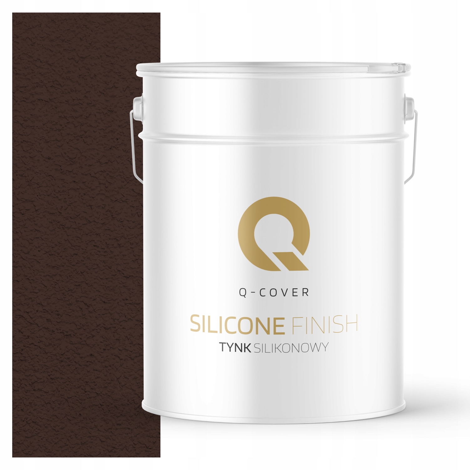 Silikonová Fasádní Omítka Čokoládová Hnědá Ral 8017 15KG Granulace 2.0mm