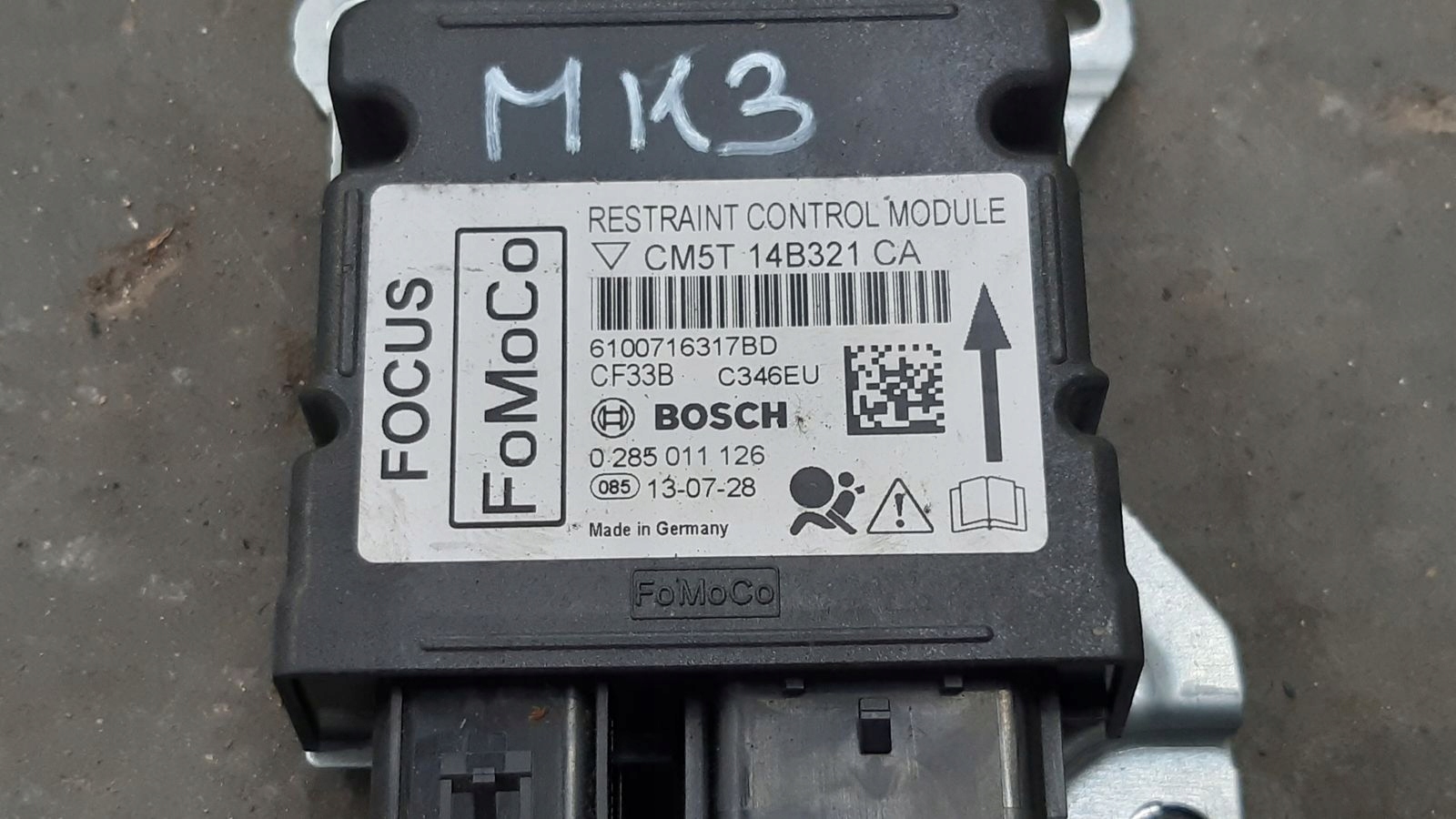 dashboard console airbags Ford Focus MK3 1,0 Ecoboost