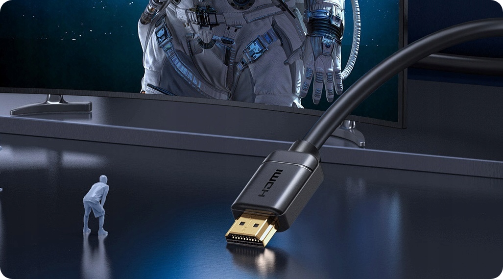 KABEL PRZEWÓD HDMI DO HDMI 2.0 BASEUS 4K 60Hz FULL HD ARC HDR 1M 100CM Stan opakowania oryginalne