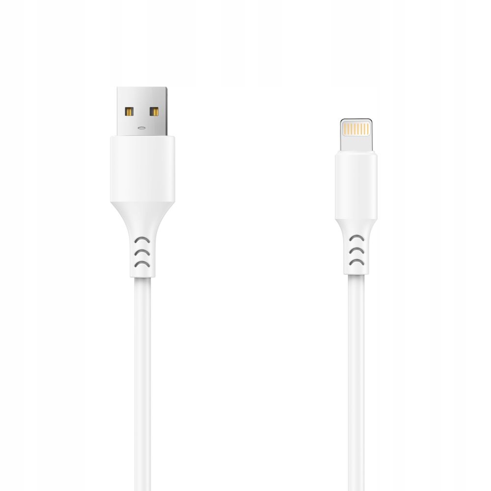 Setty kabel Usb Lightning 1,0 m 2A biały New