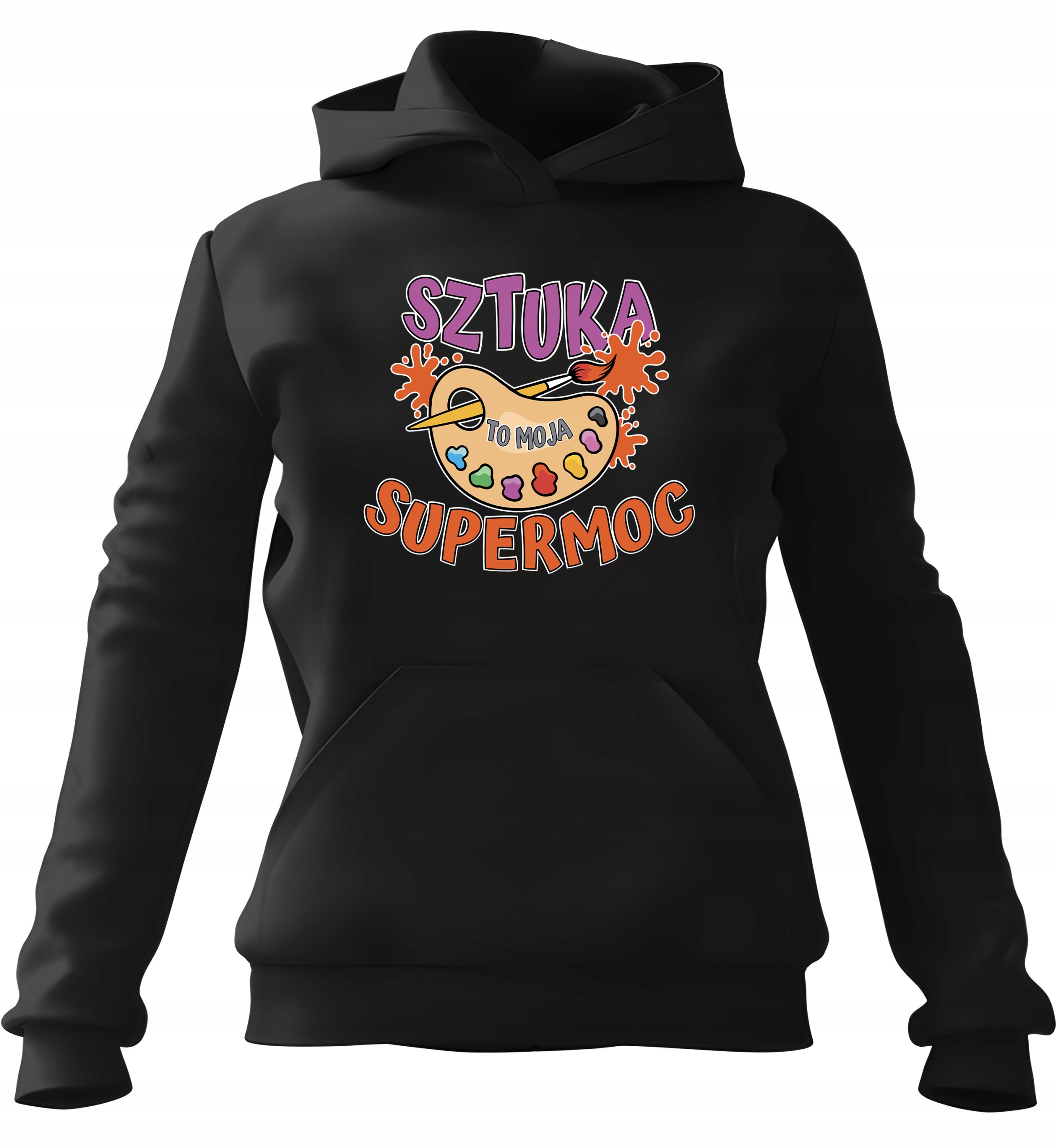 pánská mikina s kapucí Umění je moje superschopnost Černá L pro něho chlapa