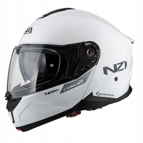 Motocyklová Prilba Nzi Combi 3 Duo White L