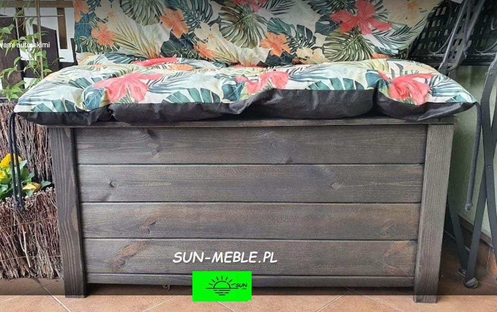 Ławka z pojemnikiem 80x40x40 Producent inna