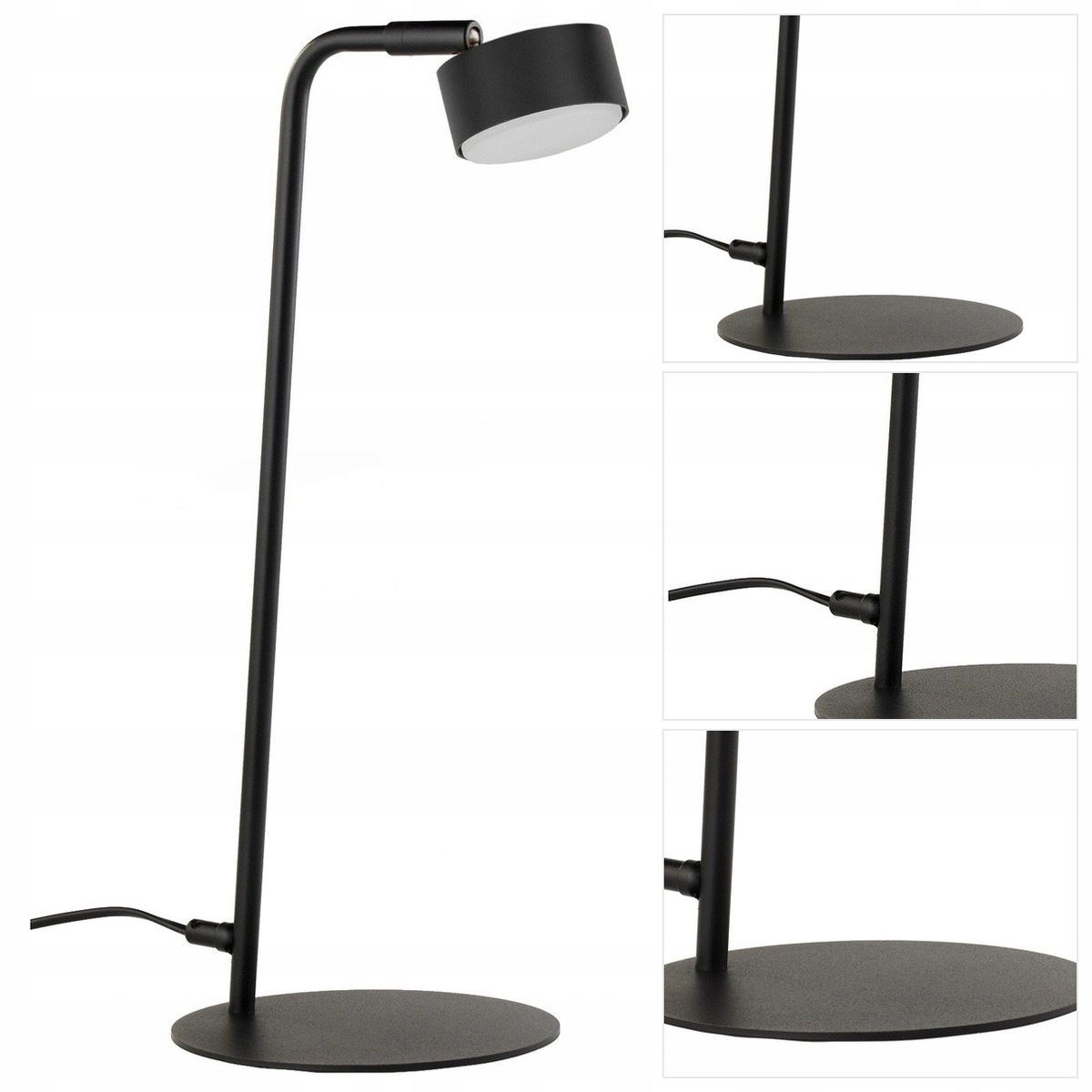 Černá stolní lampa Bar, moderní, vhodná do kanceláře nad psacím stolem Sigma Lighting