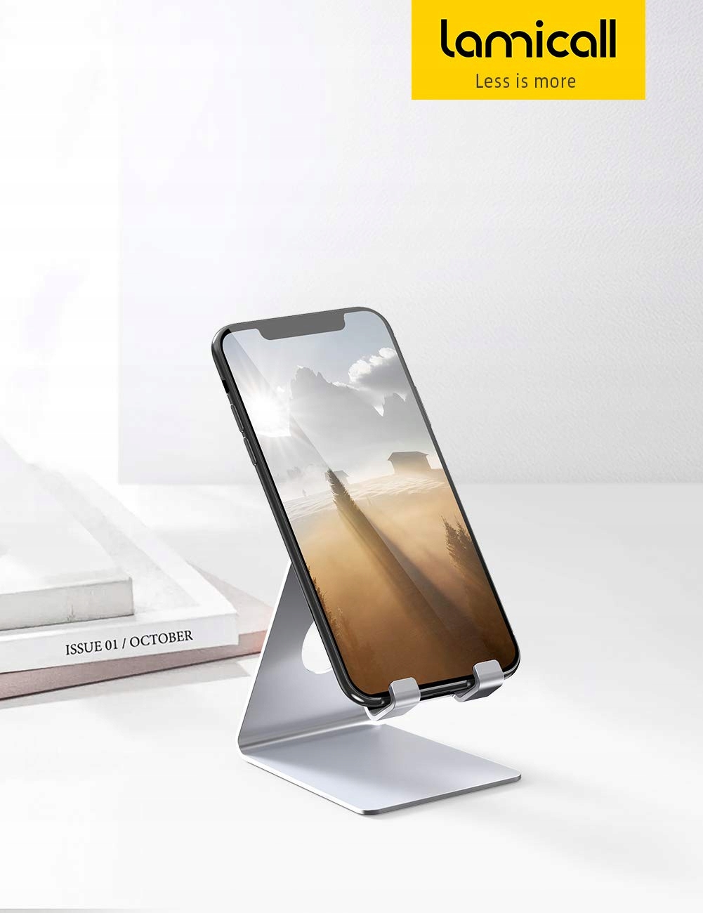 Lamicall Stojak Na Telefon Podstawka iPhone Huawei Srebrny